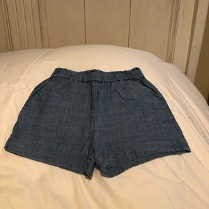 Girls Crewcuts Chambray Shorts (size 8)